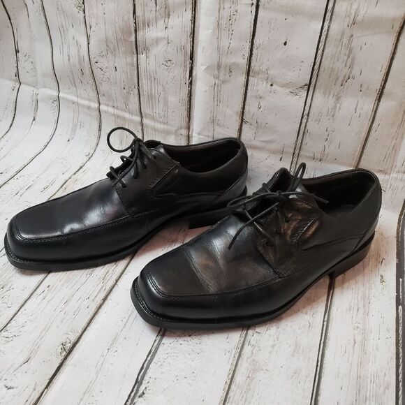 DOCKERS genuine leather men's dress laced  shoes size 8.5W - Picture 8 of 16